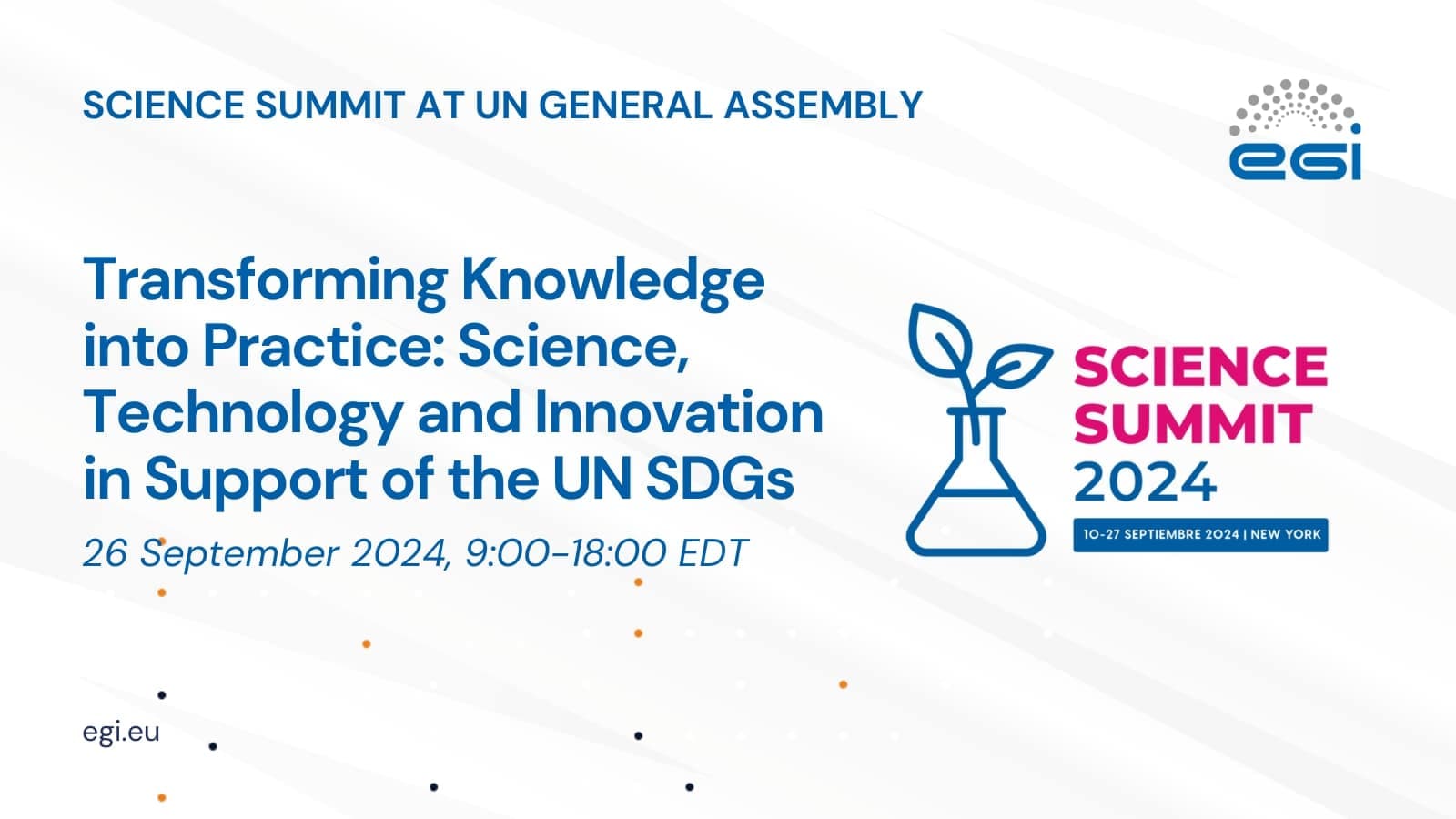 Science Summit 2024 UN